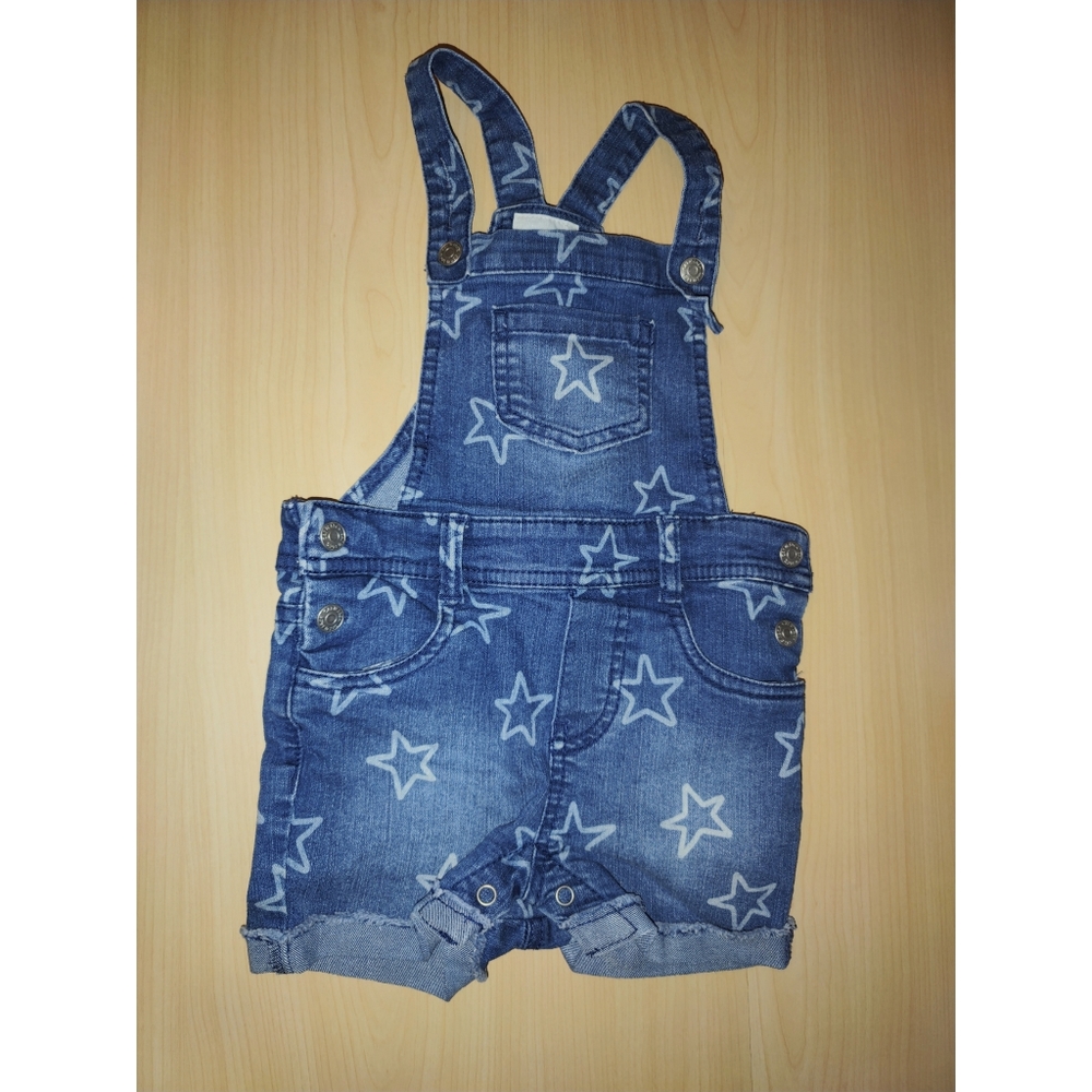 Cat & jack star overall denim shorts 2t